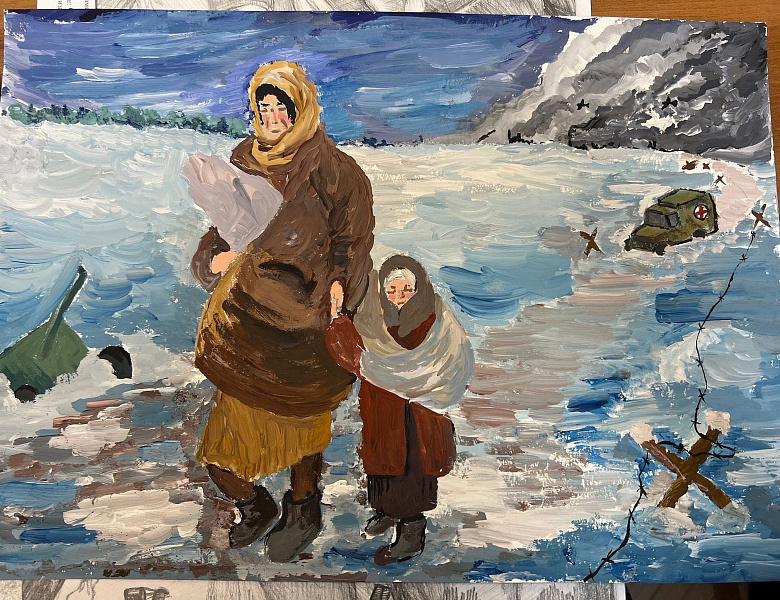 Рисунок для Всероссийского конкурса ученицы из Коркино попал в 20 лучших